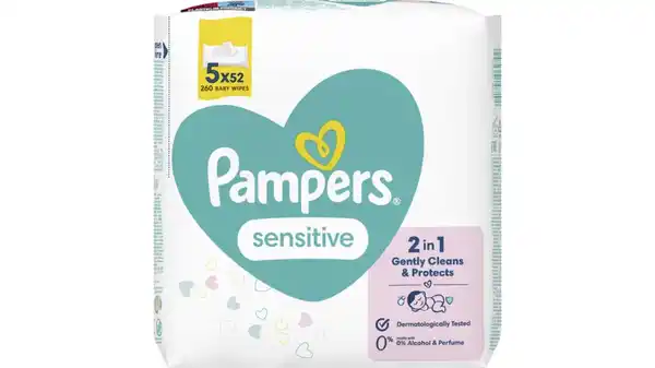 Bild 1 von Pampers Feuchttücher Sensitive