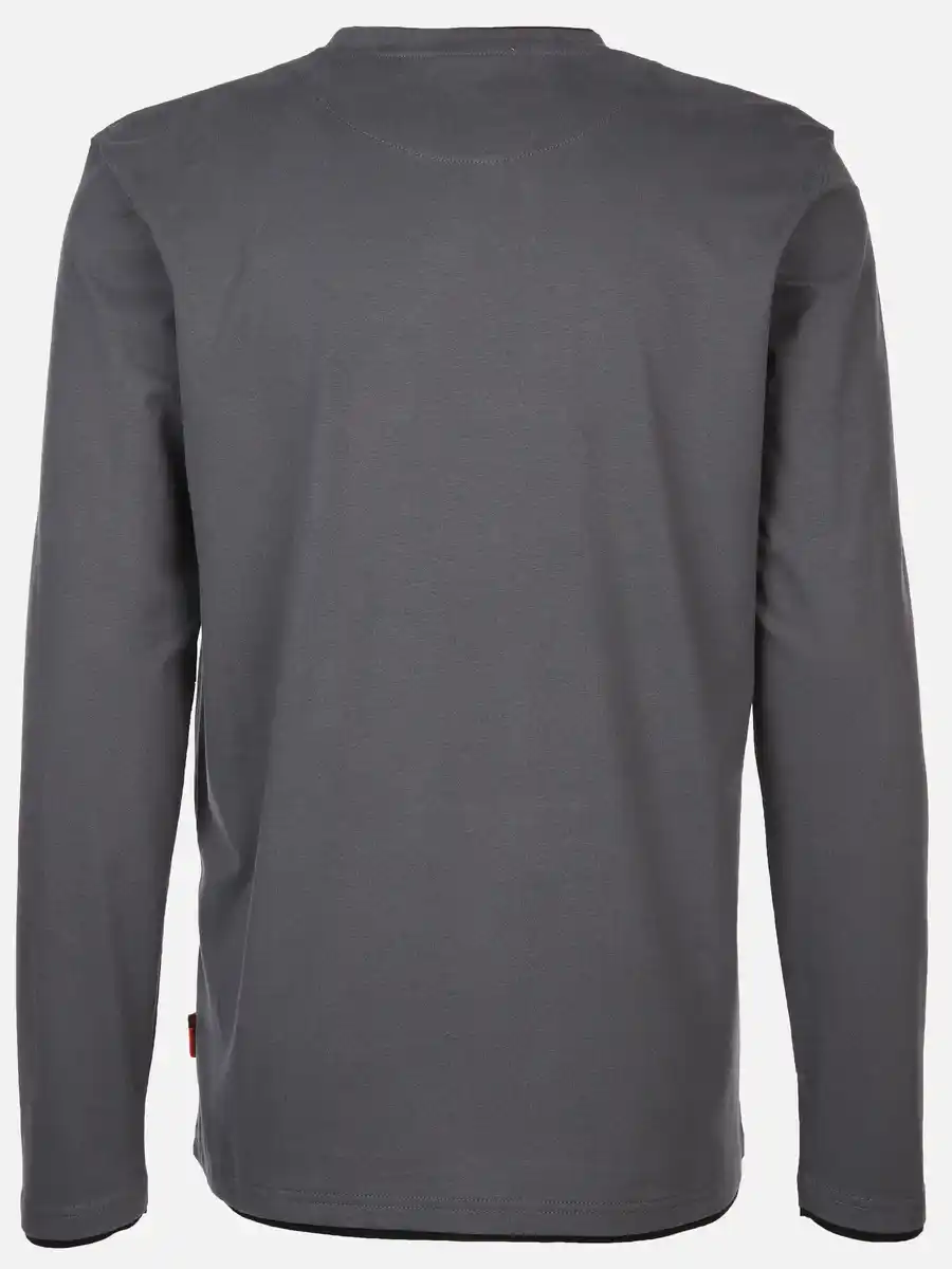 Bild 2 von Herren Shirt im 2in1 Look Grau