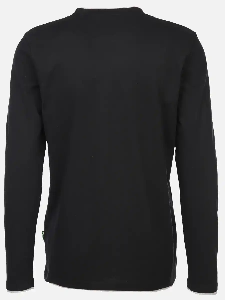 Bild 2 von Herren Shirt im 2in1 Look Schwarz