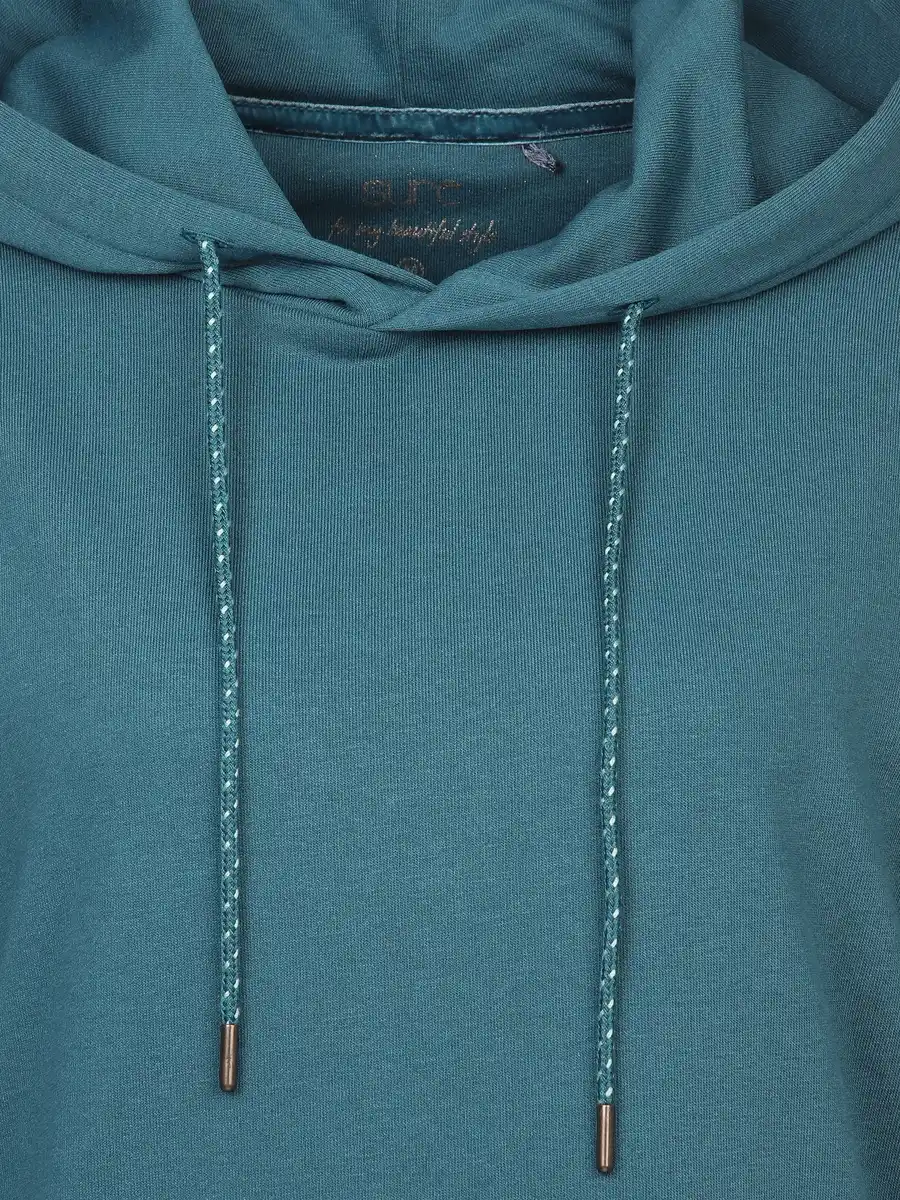 Bild 3 von Damen Sweatkleid mit Kapuze Türkis
