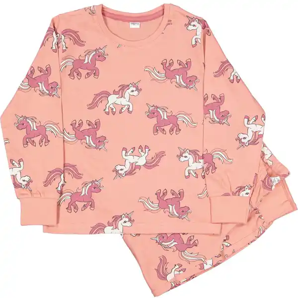 Bild 1 von Mädchen-Pyjama Lange Ärmel, Rosa, 98/104