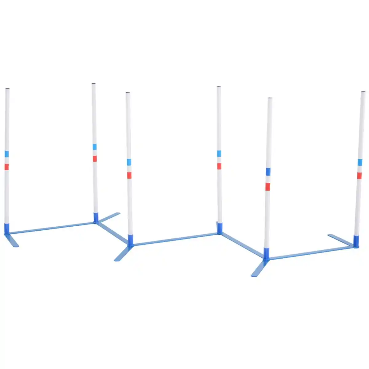 Bild 1 von Hunde Slalomstangen Agility Training für Haustiere Hundetrainigsset Inklusive 600D Tasche Leicht zu