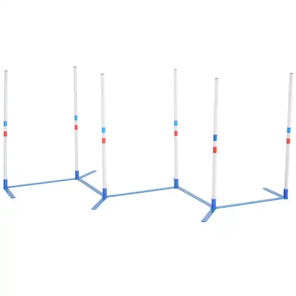 Bild 2 von Hunde Slalomstangen Agility Training für Haustiere Hundetrainigsset Inklusive 600D Tasche Leicht zu