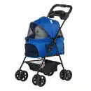 Bild 1 von Hundewagen Pet Stroller für kleine Hunde Haustierwagen Oxford Blau