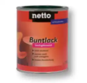 Netto Buntlack auf Kunstharzbasis, 2,5 l