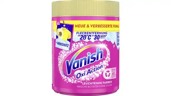 Bild 1 von Vanish Oxi Action Wäsche Booster Pulver 550g