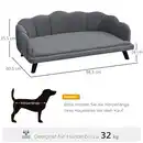 Bild 3 von Hundesofa mit Rückenlehne Haustiersofa Hundebett Katzensofa Weich