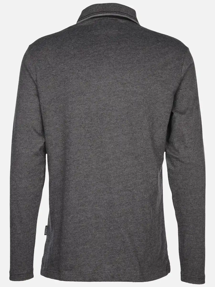 Bild 2 von Herren Poloshirt mit langem Arm Grau