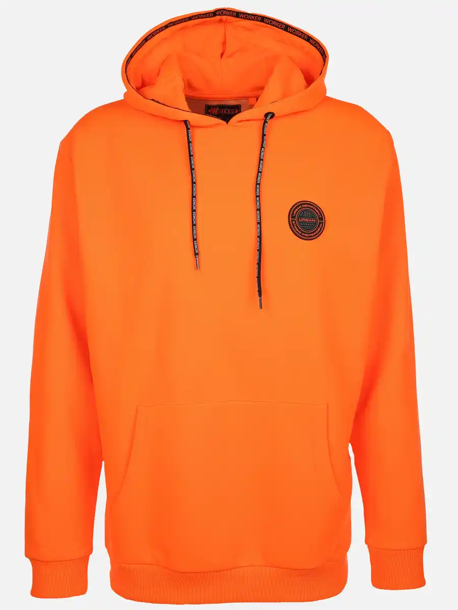Bild 1 von Herren Kapuzenshirt mit Kängurutasche Orange