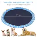 Bild 4 von 170 cm Splash Sprinkler Pad für Hunde Spritz Wasserspiel Matte Wassersprinkler Anti-Rutsch Outdoor P