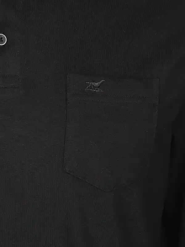 Bild 3 von Herren Poloshirt mit langem Arm Schwarz