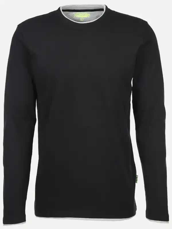 Bild 1 von Herren Shirt im 2in1 Look Schwarz