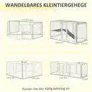 Bild 4 von Kaninchenstall Freilaufgehege 9 Stücke DIY Kleintierkäfig mit Tür Freigehege Kleintierstall Kleintie