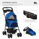 Bild 4 von Hundewagen Pet Stroller für kleine Hunde Haustierwagen Oxford Blau