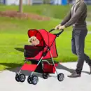 Bild 2 von Hundewagen Hundebuggy Pet Stroller Hunde Buggy mit 4 Rolle in 4 Farben