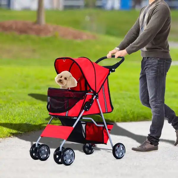 Bild 2 von Hundewagen Hundebuggy Pet Stroller Hunde Buggy mit 4 Rolle in 4 Farben