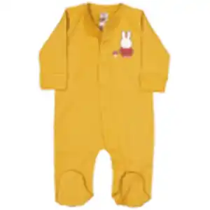 Baby Pyjama Miffy Lange Ärmel Strampler, Ocker, 50