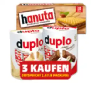 FERRERO Duplo, Duplo White* oder Hanuta