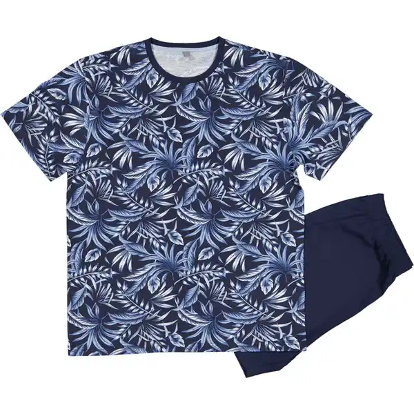 Bild 1 von Herren-Kurzpyjama Kurze Ärmel, Navy, M