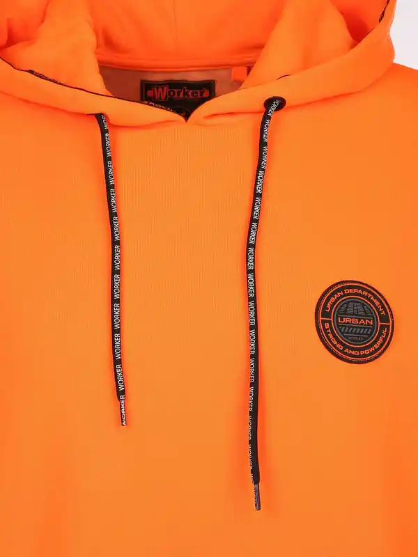 Bild 3 von Herren Kapuzenshirt mit Kängurutasche Orange