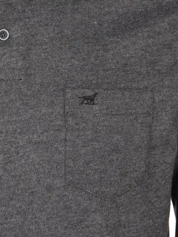 Bild 3 von Herren Poloshirt mit langem Arm Grau