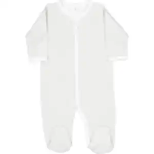 Baby Pyjama Lange Ärmel Strampler mit Füßchen, Grau, 56