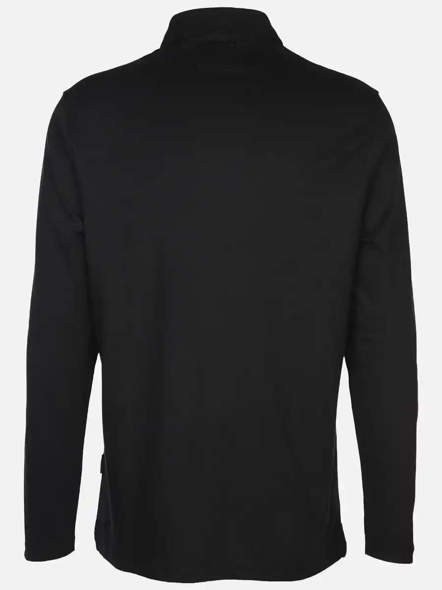 Bild 2 von Herren Poloshirt mit langem Arm Schwarz