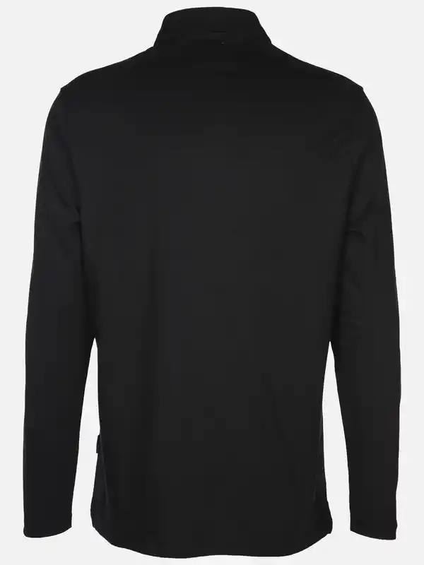 Bild 2 von Herren Poloshirt mit langem Arm Schwarz