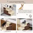 Bild 4 von Hundetreppe Katzentreppe Einstiegshilfe 3 Stufen Haustier Plüsch Beige