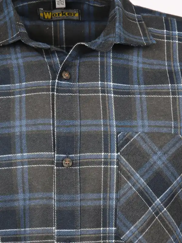 Bild 3 von Herren Flanellhemd Blau