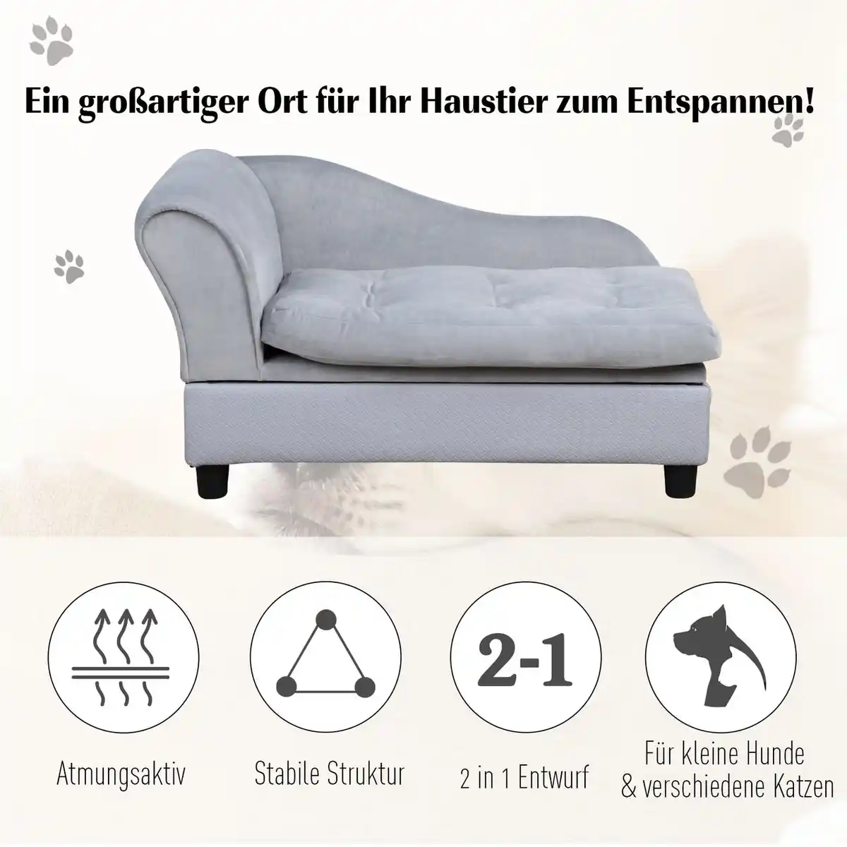 Bild 4 von Haustiersofa Hundebett Hundematte Hundesofa mit Lagerraum Matte