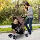 Bild 4 von Hundewagen Hundebuggy Pet Stroller Hunde Buggy mit 4 Rolle in 4 Farben