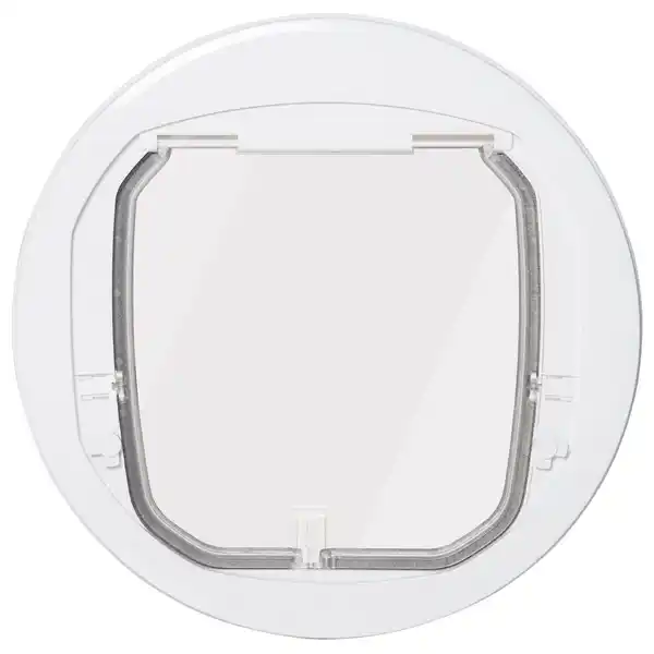 Bild 2 von Katzenklappe Hundeklappe 4 Wege Magnet-Verschluss Haustierklappe Ø44 cm