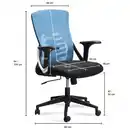 Bild 4 von Bürostuhl Schreibtischstuhl Mesh Blau Drehstuhl Ergonomisch 120 kg