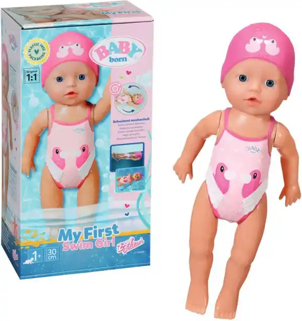 Bild 1 von Baby Born Babypuppe My First Swim Girl, 30 cm, schwimmt Kraul und Schmetterling