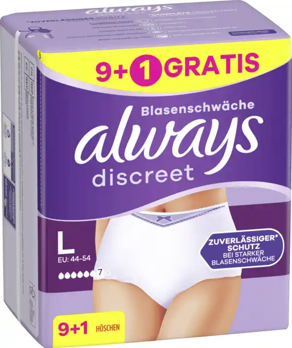 Bild 2 von Always Discreet Inkontinenz Pants Plus L 9+1