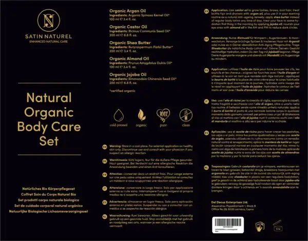 Bild 2 von Satin Naturel Natürliches Bio Körperpflegeset XXL
