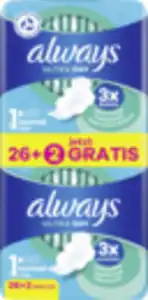 Always Ultra Day Binden Normal mit Flügeln Big Pack + 2 Gratis