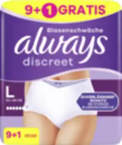 Always Discreet Inkontinenz Pants Plus L 9+1