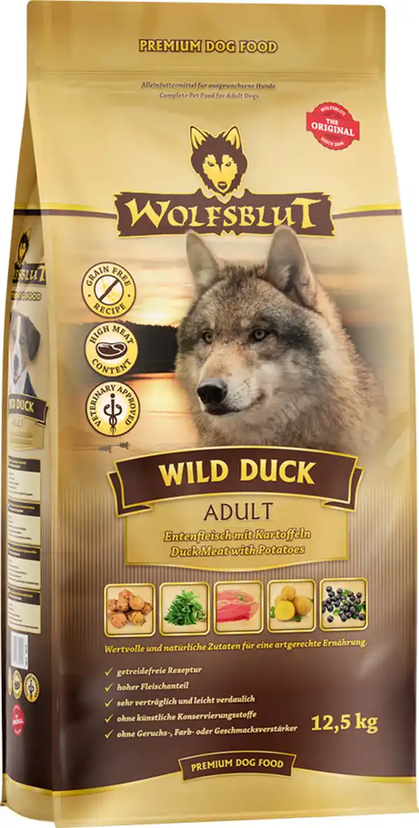 Bild 1 von Wolfsblut Hundefutter Wild Duck Adult, 12,5 kg