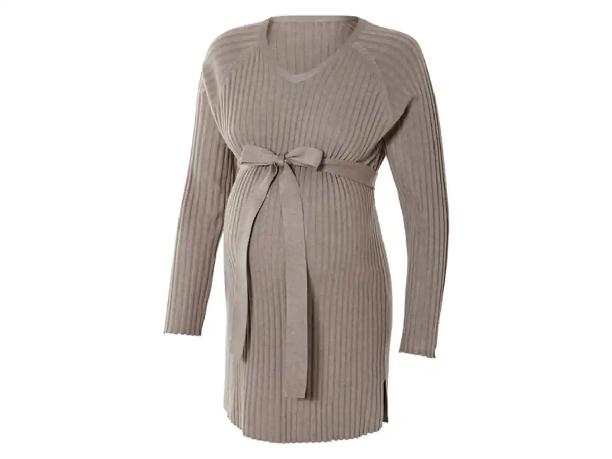 Bild 2 von esmara® Damen Umstands-Ripppullover mit Seitenschlitzen