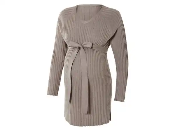 Bild 2 von esmara® Damen Umstands-Ripppullover mit Seitenschlitzen