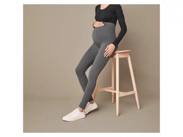 Bild 3 von esmara® Damen Umstands-Leggings, mit Bio-Baumwolle