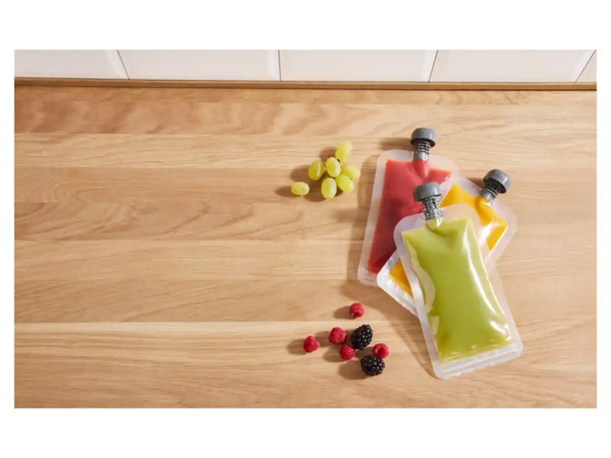 Bild 4 von lupilu® Wiederverwendbare Quetschbeutel \ Muttermilchbeutel \ Muttermilch-Aufbewahrungsbecher-Set \ Milchpulverbehälter-Set , BPA-frei