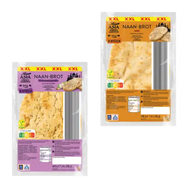 Bild 1 von ASIA GREEN GARDEN Naan-Brot XXL 400g