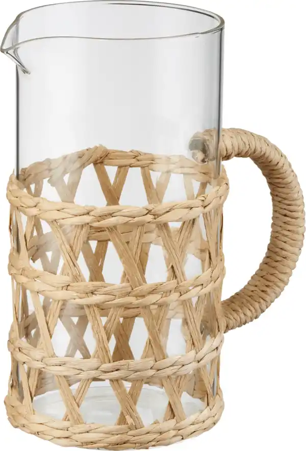 Bild 1 von Dekorieren & Einrichten Karaffe aus Glas mit Rattan