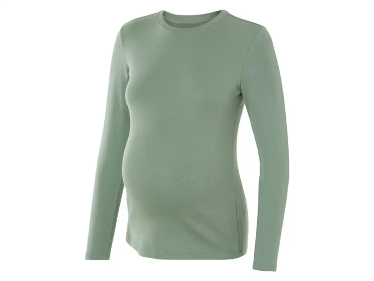 Bild 2 von esmara® Damen Umstands-Langarmshirt, in modischer Ripp-Qualität