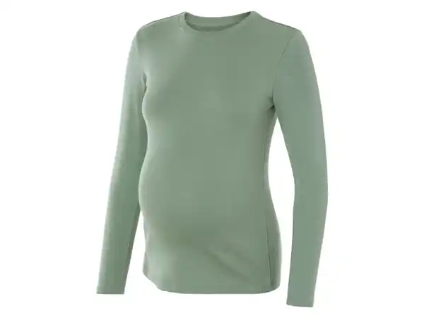 Bild 2 von esmara® Damen Umstands-Langarmshirt, in modischer Ripp-Qualität