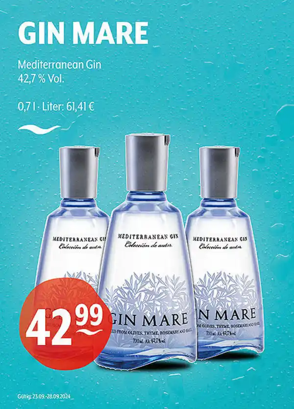 Bild 1 von GIN MARE Mediterranean Gin 42,7 % Vol.