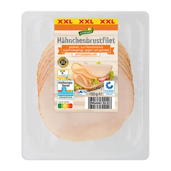 Bild 2 von GÜLDENHOF Geflügelbrust-Aufschnitt XXL 150g